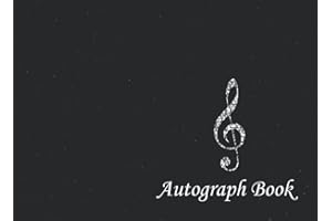 Music Autograph Book (G Clef): Treble Clef, Signatures Blank Scrapbook, Blank Unlined Memory Journal, Keepsake Book, Celebrity Memorabilia Album Gift, ... Clubs, Social Groups, or Summer Camp Friends