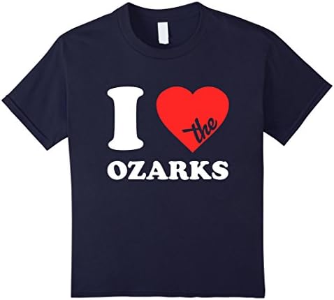 Kids I Love the Ozarks T-Shirt 4 Navy