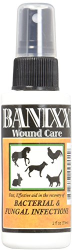 Banixx Dog/Cat Ear Infection, Hot Spot & Ringworm Treatment, Itchy skin relief & Ear Cleaner-2oz