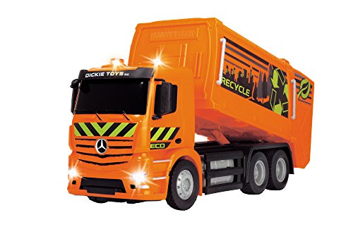 Dickie Toys 201119084 - RC Antos Garbage Truck, Ferngesteuertes Müllauto von Mercedes Benz, 40cm – Bild 7