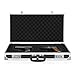 IKAYAA Aluminum Framed Hard Locking Pistol Gun Case Handgun Revolver Carry Storage Box with 2 Combination Lock