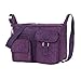 Robot Bee Women Messager Casual Nylon Shoulder Crossbody Handbag Purple