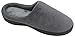 HomeTop Soft Winter Warm Memory Foam Coral Fleece House Slippers for Men ¨C Assorted Styles & Color (11-12 D(M) US, Gray)