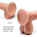 10Inch Realistic Dildo Dual-Layered Silicone Cock with Full Shaped Balls and Strong Suction Cup Didlo for Life-Like Experience Hands-Free Anal and Pussy Play Masturbation Luvkis Dido Sex Toy for Women