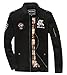 Cheerun Men's Bomber Jacket Military Jacket Men Lightweight Warm Cotton Casual Jackets Thick Stand Collar Coat