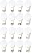 Amazon Basics 10 W Equivalent 60 Watt , Daylight White, Dimmable, 15,000 Hour Lifetime, A19 LED Light Bulb , 16-Pack