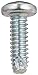 Small Parts 0406FPP Steel Thread Cutting Screw, Zinc Plated Finish, Pan Head, Phillips Drive, Type F, #4-40 Thread Size, 3/8