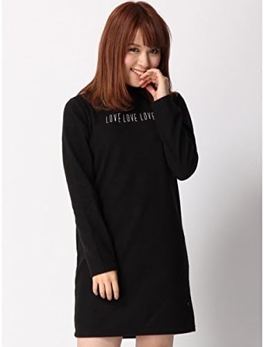 Amazon ウィゴー レディース Wego ウィゴー Wego ハイネックワンピース ブラック F Tシャツ カットソー 通販