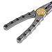 Fiblink Saltwater Stainless Fishing Pliers with Aluminum Handles and Stainless Steel Jaws Fish Lip Grip Gripper Holder Hook Remover Line Cutter for Super Braided Mono Fluorocarbon Line (Silver)