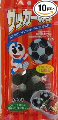 Amazon 小善 焼きのりサッカーのり１０枚１０個 おにぎり用の型はありません 小善本店 焼きのり 通販
