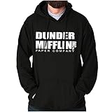 Brisco Brands Dunder Paper Company Mifflin Office TV Show Hoodie Black