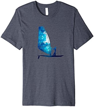 Mens Blue Windsurfing Sail Windsurf Lover Graphic Tshirt Tee Medium Heather Blue