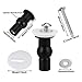 8Pack Toilet Seat Screws Universal Toilet Seats Fixing Kit Toilet Seat Fittings Black Blind Hole Fixings Expanding Rubber Top Nuts Screws Toilet Seats Nuts Hinges Replacement Tightening Kit 4 Pairs