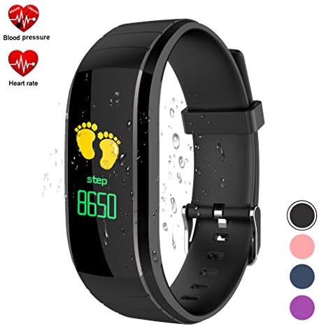 Fitness Tracker with Blood Pressure Monitor,Ouliou Color Screen Activity Tracker with Heart Rate Monitor,Life Waterproof Fit Watch for Kids/Women/Men,Step Counter,Calorie Counter,Sleep Tracker