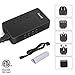 Travel Adapter Power Voltage Converter Step Down 220V to 110V 1875W with 4 Smart USB Charging for Hairdryer ETL Black Powerjc