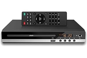 Beuiouer DVD Player High-Defination 1080P Home DVD Player Box for TV DVD229 HD DVD Player CD-Discs Player AV Output MIC-Port 