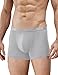 David Archy Men's 4 Pack Micro Modal Low Rise Trunks (S, Gray)