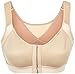 HENNY RUE Women's Non-Padded Sports Bra Front Closure Workout Yoga Bras 3 Step Adjustable