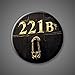 Sherlock Holmes Magnets TV Series Watson BBC Baker street 221B Benedict Cumberbatch, Martin Freeman, Andrew Scott, Moriarty 1 inch round button magnets for fridge lockers whiteboards.