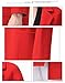 Miya Women's Faux Leather Jacket Quilted Bomber Jacket Short Coat Red Medium