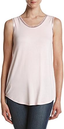 Ruff Hewn GREY Tank W Foil chalk Pink Large