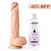 Realistic Dildos, 8.6Inch Suction Cup Dildo for Women, SHEQU Lifelike Penis Cock Silicone Dong with Balls Adult Sex Toys for Vaginal G Spot and Anal Masturbation Waterproof(Flesh-Dylan)