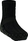Konfetti Black Cable Knit Moccasin