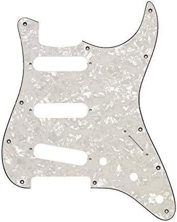 Strukture SSS5 3-Ply Pick Guard for Stratocaster, White Pearloid