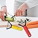 Vegetable Peeler trio set by BUTTERLEE. Potato, apple, fruit, kiwi, carrot, veggie Y-shaped stainless steel swivel, serrated, julienne, garnish peelers with non-slip comfortable grip handle, set of 3
