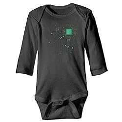Computer CPU Core Heart Geek Long Sleeve Baby Boys