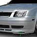 Topline Autopart Euro Black Head Lights Signal+Aluminum Mesh Grill Grille 99-05 Vw Jetta Bora Mk4