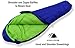 Hyke & Byke Eolus 15 F Hiking & Backpacking Sleeping Bag - 3 Season, 800FP Goose Down Sleeping Bag - Ultralight - Blue/Lime Green - 78in - Regular