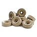 2 inch x 3/4 inch Treaded Wood Wheel, 3/8 inch Hole | 20 Pack | Tread, Unfinished Mini Wood Toy Wheel for DIY Crafts