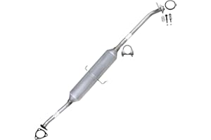 Northeastern Exhaust | Stainless Steel - Resonator Pipe Exhaust System Kit Compatible for Honda CRV 2002-2004 2.4L - Includes Gaskets, Clamp and Spring Bolt kit