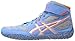 Asics Men's Aggressor 2 Wrestling Shoe,Dusty Blue/Silver/Red Orange,9.5 M US