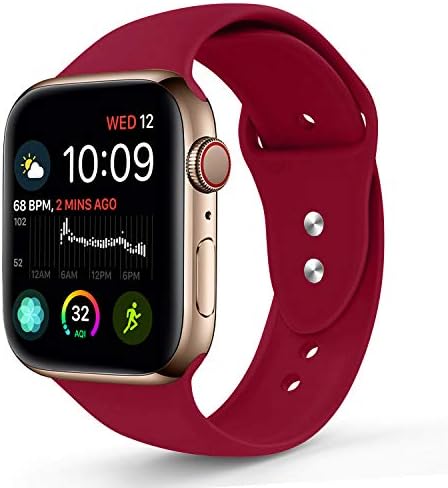 Sworddy Sport Band Compatible with Apple Watch 38MM 40MM 42MM 44MM,Soft Silicone Replacement Strap Compatible for Apple Watch Series 4/3/2/1