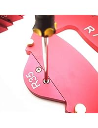 Juego de 13 piezas para esquina de mesa, ej, radio, plantilla, aleación de aluminio, para trabajos de carpintería