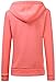 Mrignt Women's Fleece Sport Sweatshirt Outside Hooded(Coral,US M)