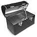 Plain Metal Dome Lunch Box - Black