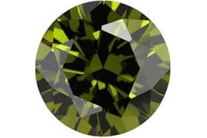 LETMEXC 1000 Pcs/Pack Color Cubic Zirconia Loose Gemstone CZ Gems Synthetic Zircon Diamond 5A Quality Round Shape for DIY Jewelry