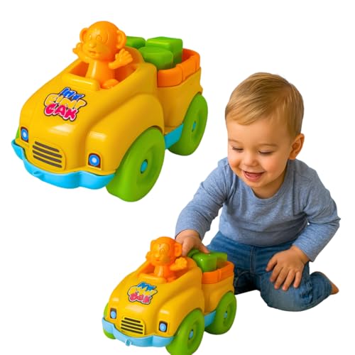 Brinquedo Educativo Carrinho Baby Com Encaixes My First Car Interativo Colorido Didatico Brinquedos Para Meninos 1 ano de Idade