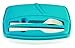 Reusable-Easy To Clean Lunch Kit Containers With Easy Knife and Fork Storage on Lid Included, Lunchbox for Adults and Kids - SET of 4!
