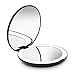 Fancii LED Lighted Travel Makeup Mirror, 1x/10x Magnification - Daylight LED, Compact, Portable, Large 5” Wide Illuminated Folding Mirror
