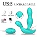 Vibrating Butt Plug with 10 Vibration Modes, Wireless Remote Control Anal Vibrator Waterproof Silicone Rechargeable Sex Toy for Men and Women (Blue)