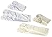 Girls White Satin Gloves Medium (4-7)