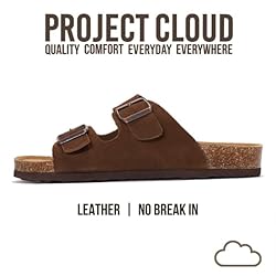 Project Cloud Genuine Leather Mens Sandals with