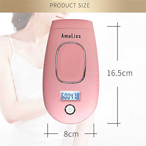 Transer Permanent Hair Removal Device for Women and Men Home Use Hair Removal System for Face Underarm, Bikini Area, Arms, Legs, Chest, Back and Atomach, Compact Hair Removal Epilator (Pink)