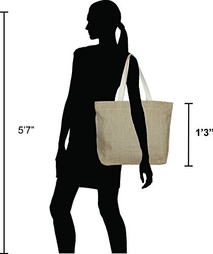 ecoright reusable 100% jute cotton ecofriendly large tote bag
