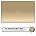 MacBook-Air-13-Shell, RiverPanda Lightweight Ultra Slim Metallic Coated Hard Case Cover With Keyboard Skin for MacBook Air 13-Inch (A1369/A1466) - Metallic Gold