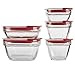 Rubbermaid Easy Find Lids Glass Food Storage and Meal Prep Containers, Set of 5 (10 Pieces Total)